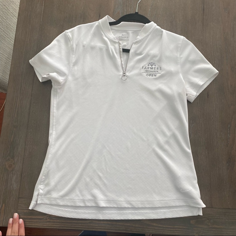 Nike dri-fit farmers open golf shirt